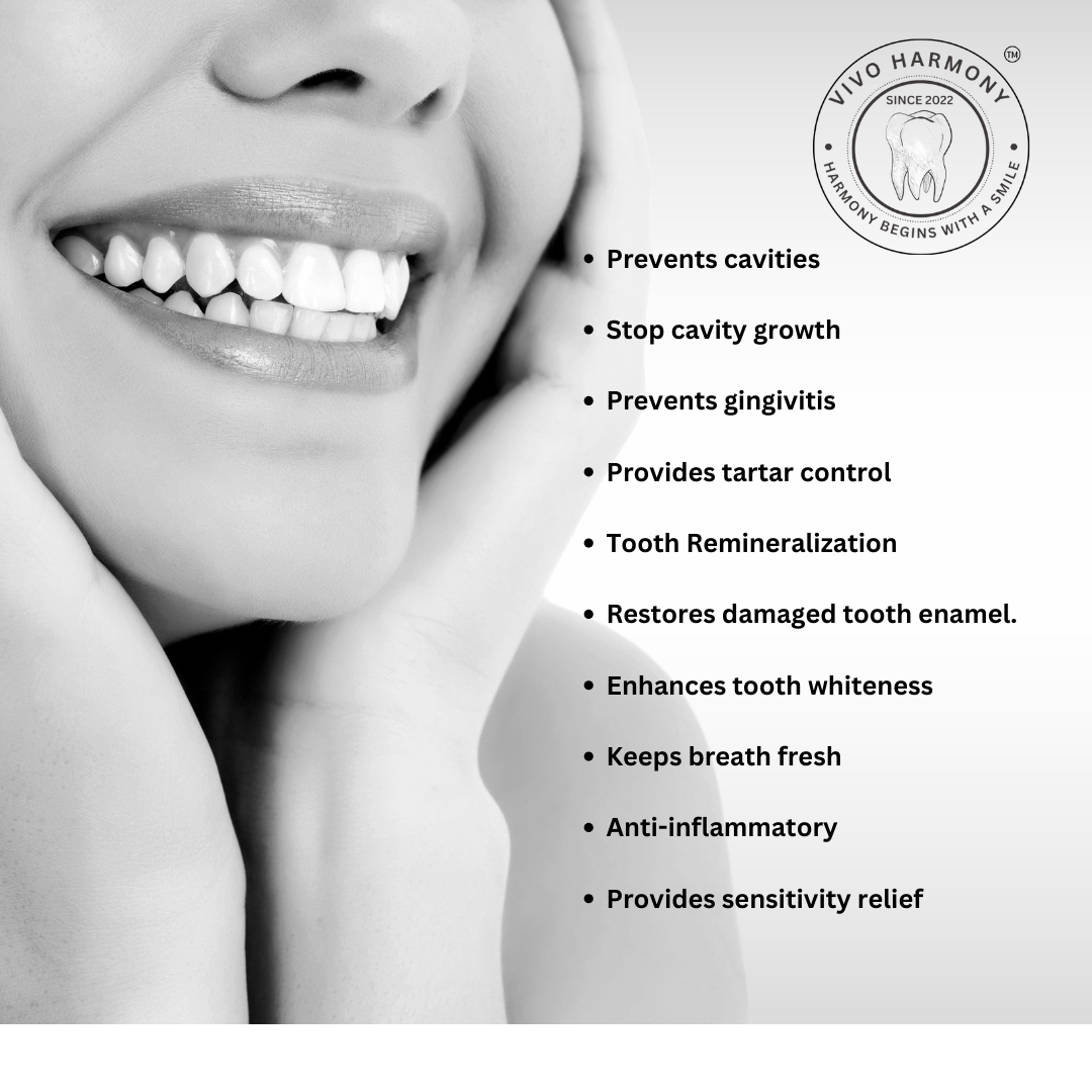 Whitening Toothpaste powered by: Nano hydroxyapatite, Probiotics and Co-Q10