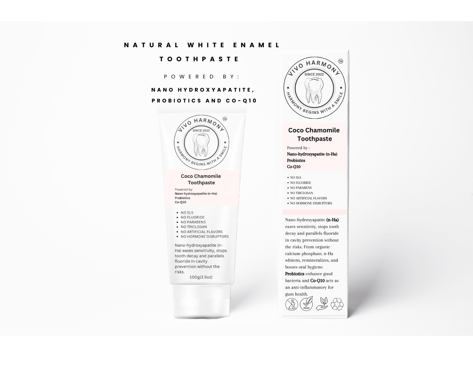Natural Whitening Toothpaste powered by: Nano hydroxyapatite ...